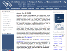 Tablet Screenshot of ijcncs.org